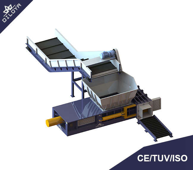 China Supplier Tins Cans Baler With Conveyor