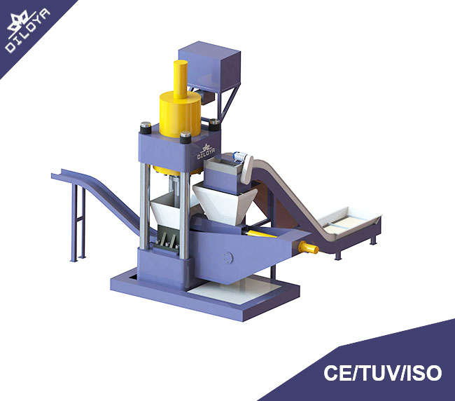 Automatic Hydraulic briquetting machine for bronze chips