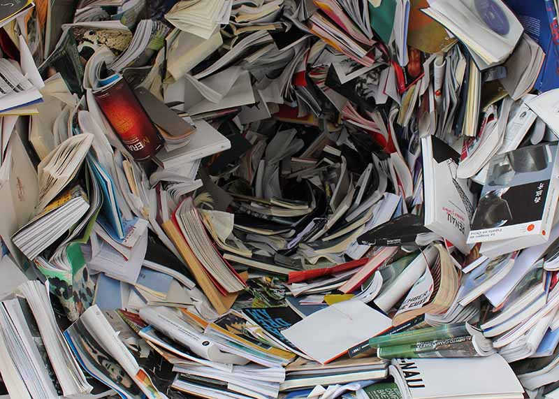 Waste Text Book Shredder Baler Machine