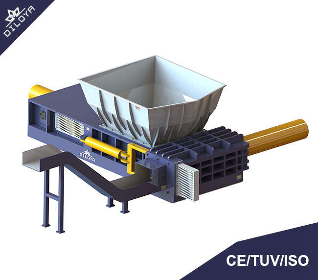 India Waste Cans Baler With Conveyor