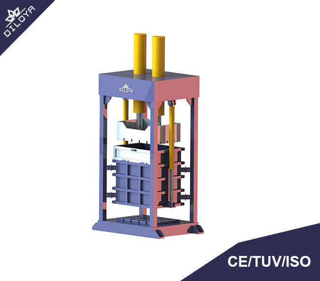 Vertical baling machine for old clothes
