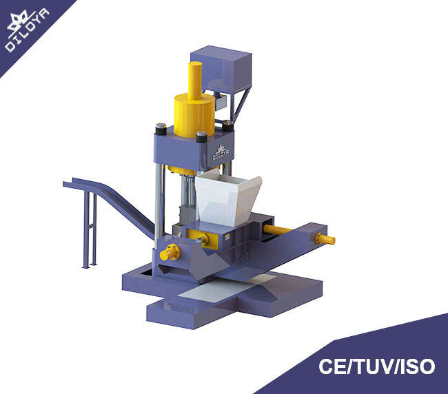 High Density Vertical briquetting press for brass chips